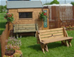 convertible garden bench at the Malvern show